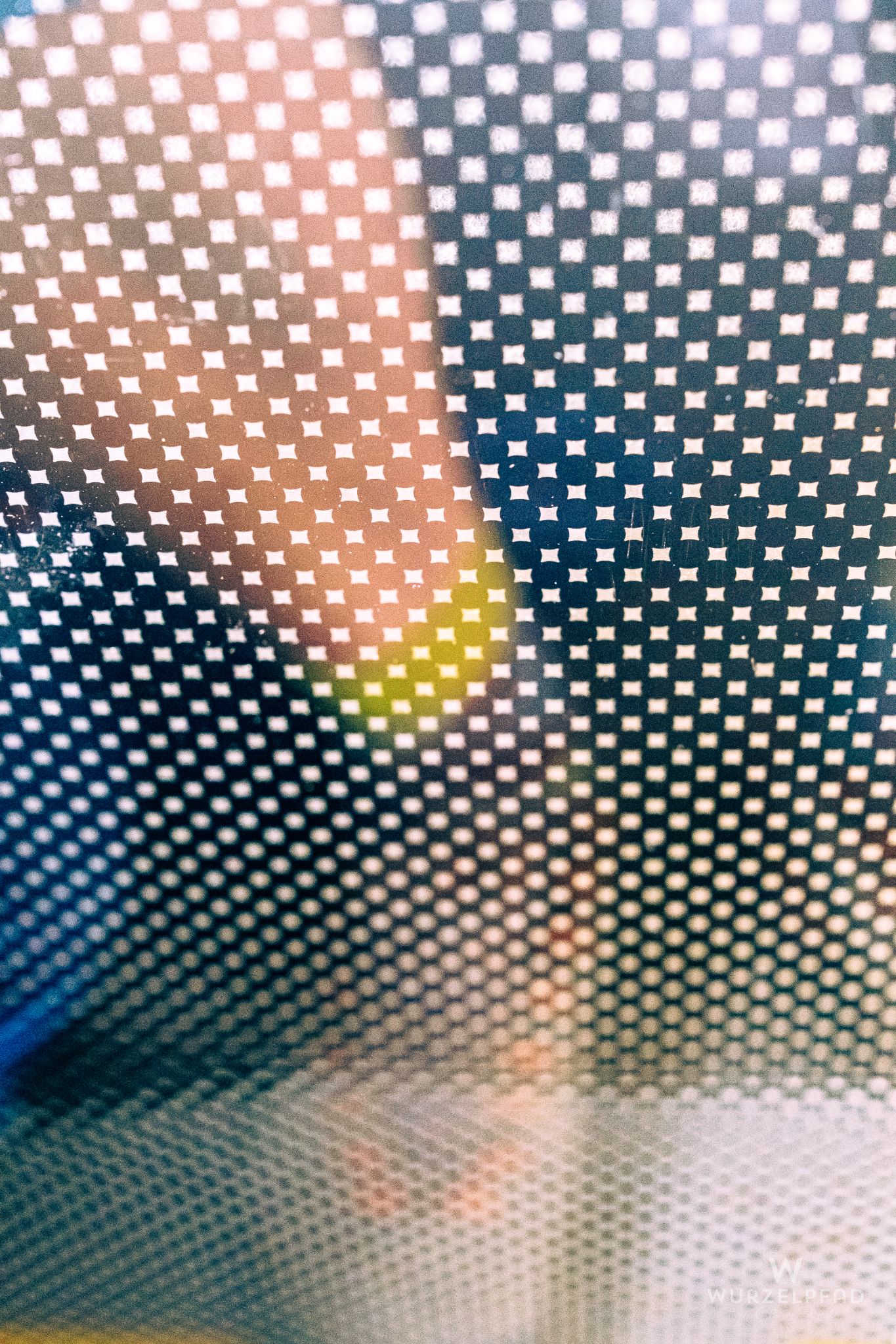 Spiegelung von Wandererfüßen